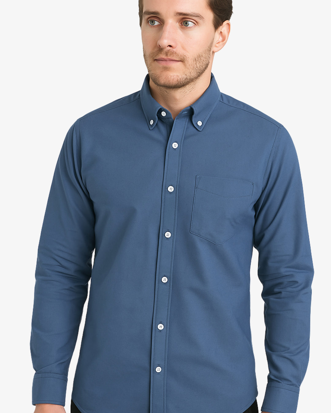 Oxford Button Down Polo Blue Shirt : Essential