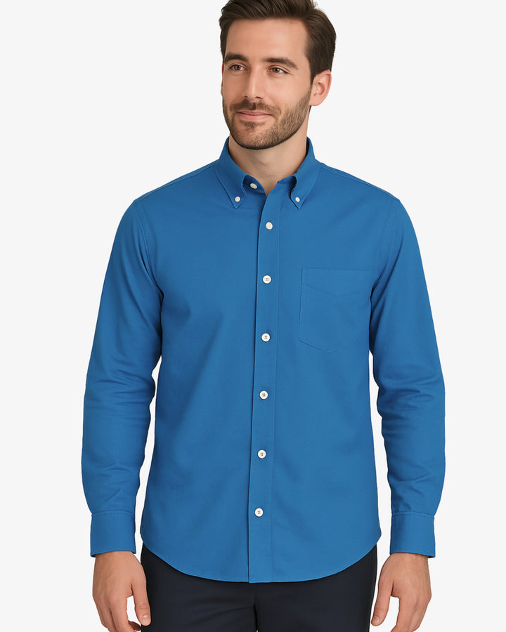 Oxford Button Down Ocean Blue Shirt : Essential