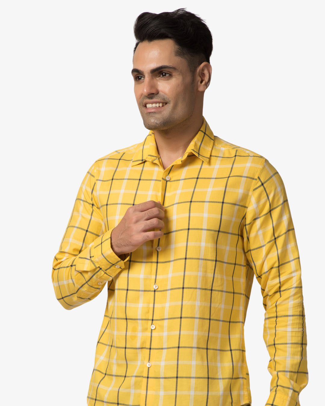 Super Pumped - Yellow Grid Check Shirt