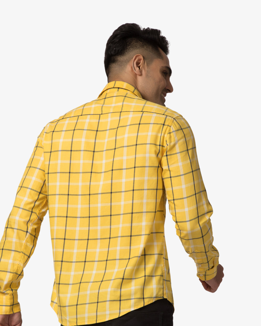 Super Pumped - Yellow Grid Check Shirt