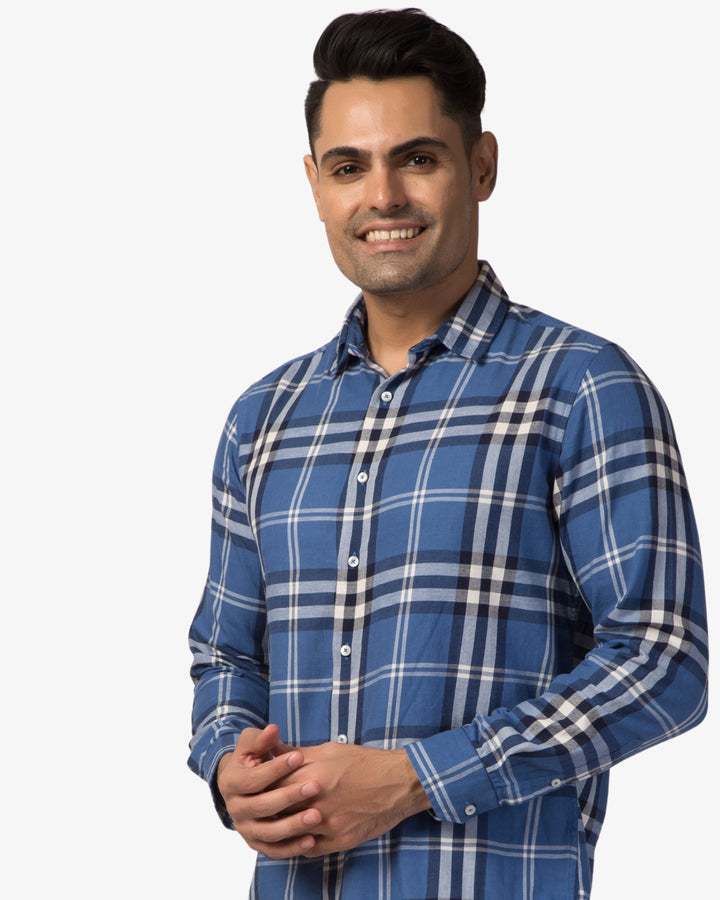 Super Pumped - Blue Classic Check Shirt