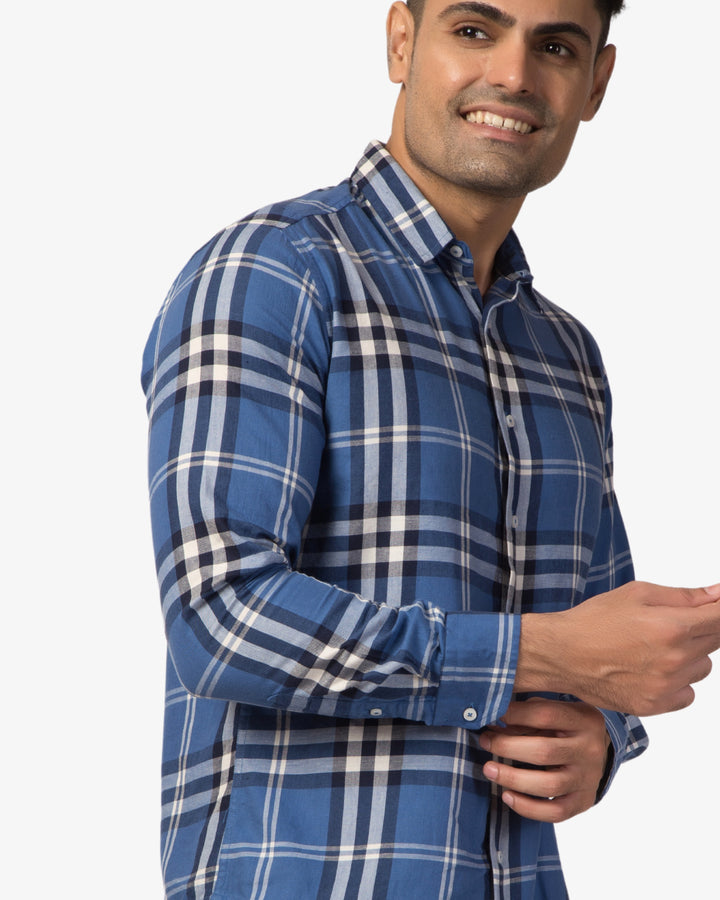 Super Pumped - Blue Classic Check Shirt