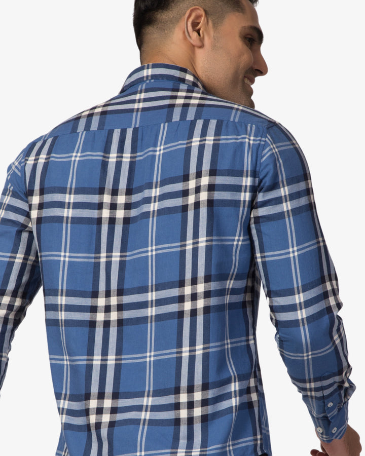 Super Pumped - Blue Classic Check Shirt