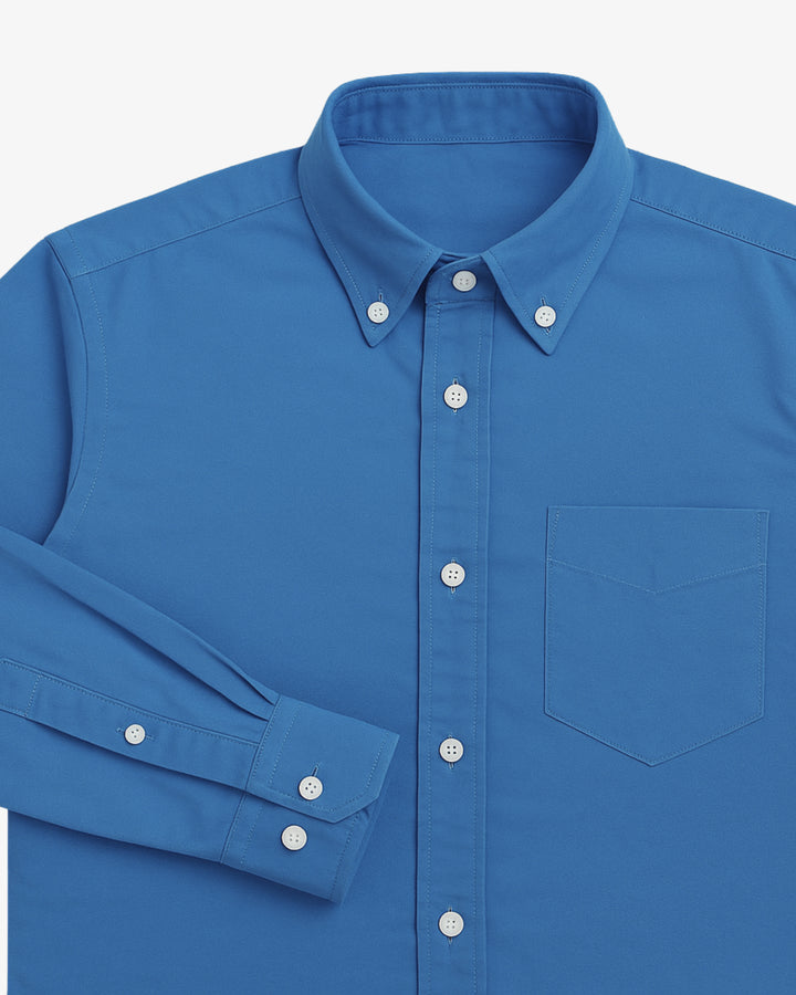 Oxford Button Down Ocean Blue Shirt : Essential