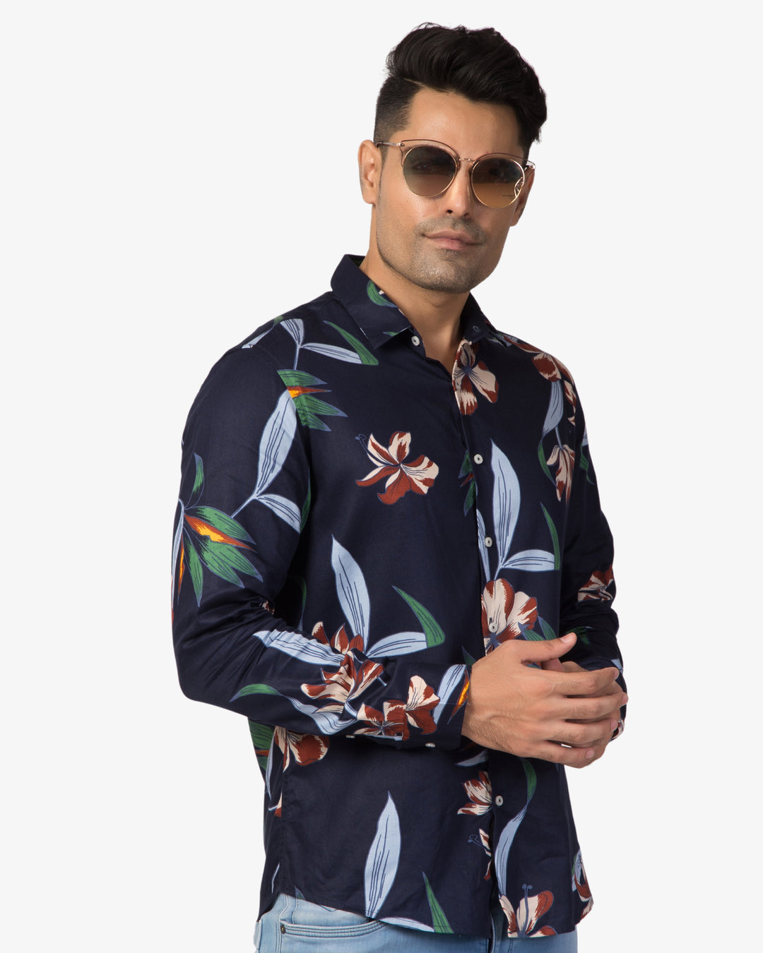 Super Pumped - Midnight Floral Print Shirt