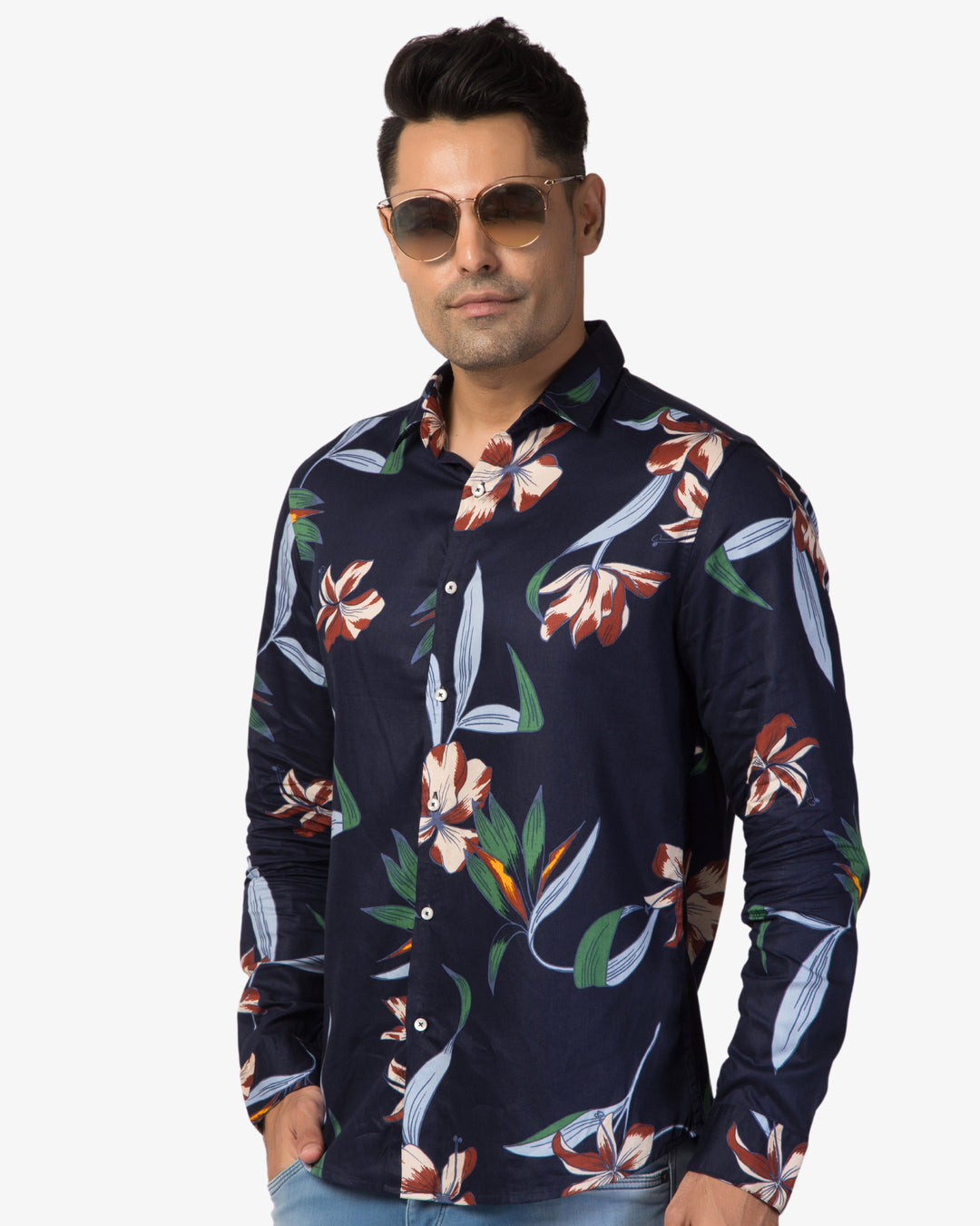 Super Pumped - Midnight Floral Print Shirt