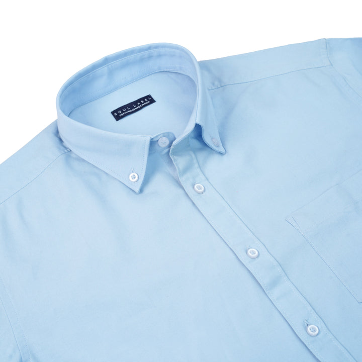 Oxford Button Down Sky Blue Shirt : Essential